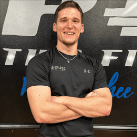 Jayden Crawford, personal trainer at Epic Health and Fitness in Weeki Wachee, Florida, with a background in collegiate baseball, specializing in hypertrophy training, bodybuilding prep, weight management, and functional fitness.